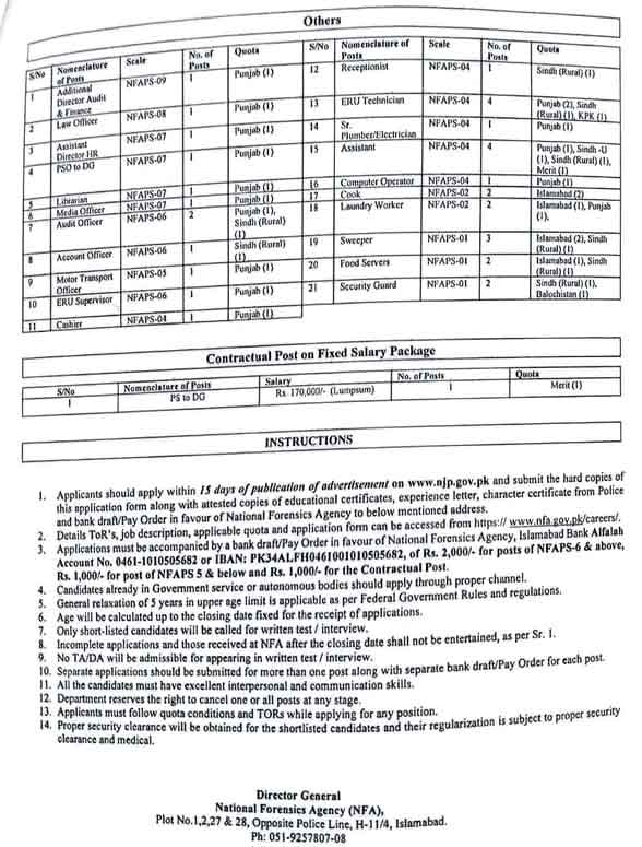 NFA Jobs Advertisement 