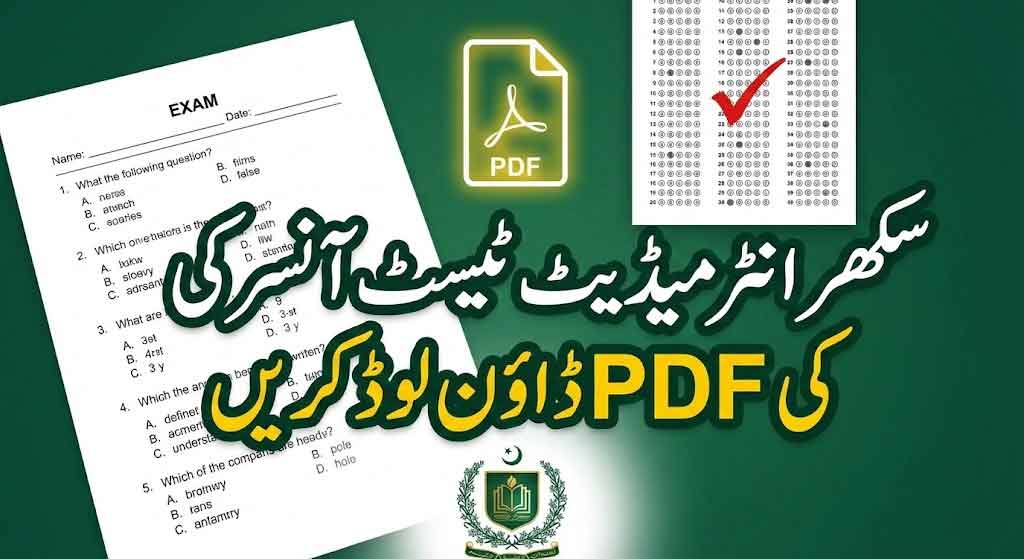STS Answer key Intermediate Category Test