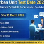 Urban Unit Test Date 2026