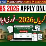 NJP Gov PK Jobs 2026 Online Apply FBR Jobs