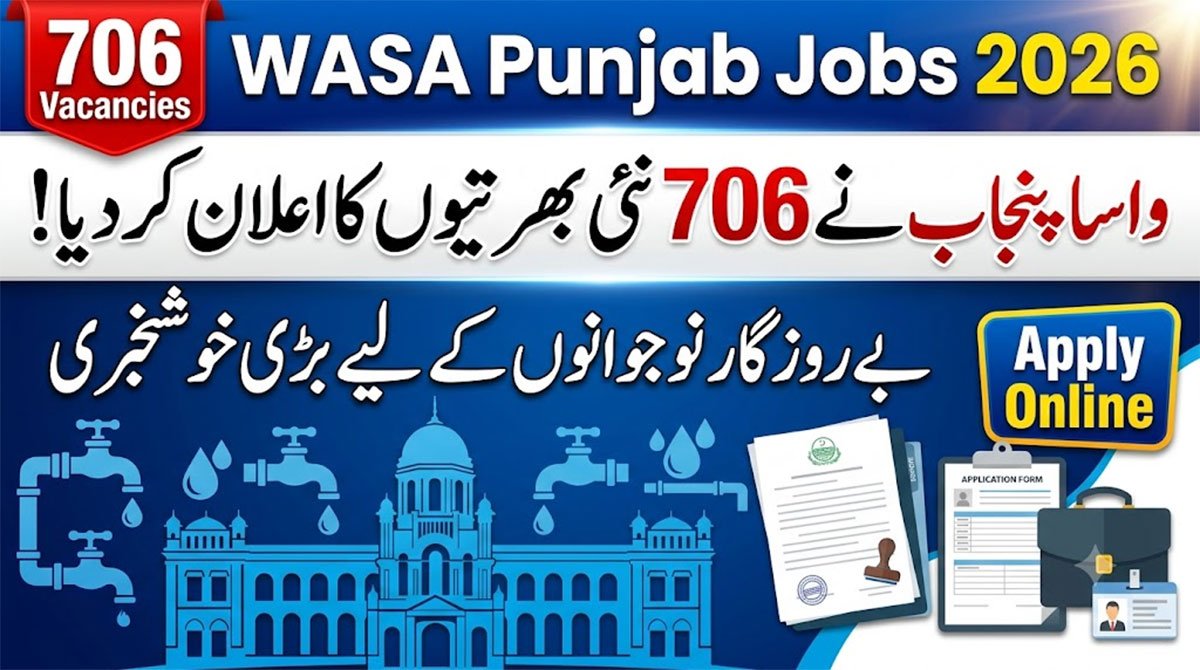WASA Punjab Jobs 2026 Online Apply